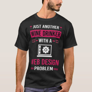 Designer-Designs für Wine Drinker Web Design T-Shirt