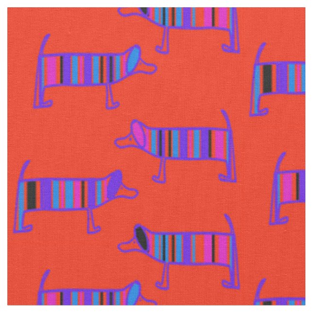 Designer Dog Fabrics - Whimsical Styles - Neu Stoff (Nahaufnahme)