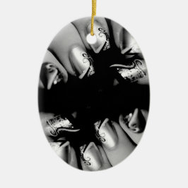 Designer Fingernis Keramik Ornament