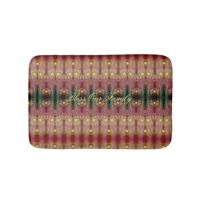 Designer Floral Mat Badematte (Vorderseite)