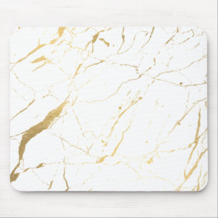 Designer für weißes und goldenes Marmor Mousepad