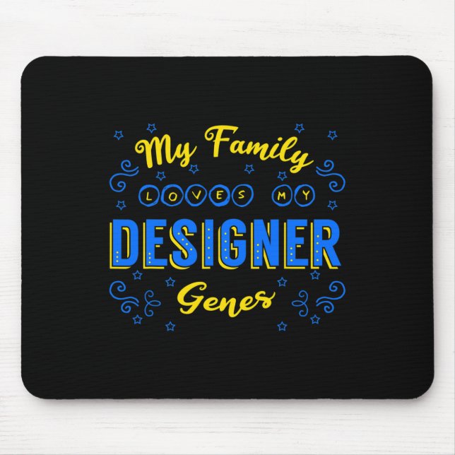 Designer Genes Down Syndrome Awareness Chromosome Mousepad (Vorne)