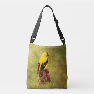 Designer Goldfinch All-Over-Print Crossbody Bag Tragetaschen Mit Langen Trägern