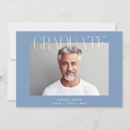 Designer Graduate Modern Two Foto Abschluss Ankündigung