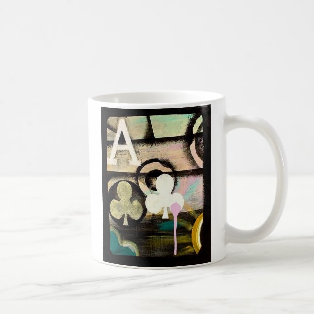 Designer GRAFFITI Kaffee-Poker-TasseKreuzass Tasse (Rechts)