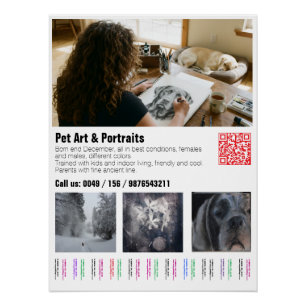 Designer Great Dane Welpen Poster
