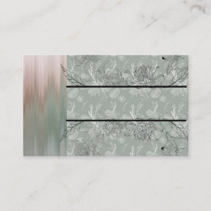 Designer Green Floral Multi-Blende-Visitenkarte Visitenkarte