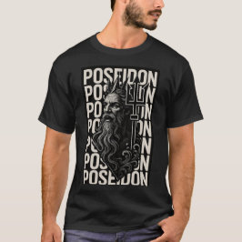 Designer Griechischer Gott Poseidon T-Shirt