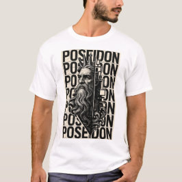 Designer Griechischer Gott Poseidon T-Shirt