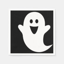 Designer Halloween, Geist auf Schwarz