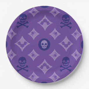 Designer Halloween, Louis Skulls Pappteller