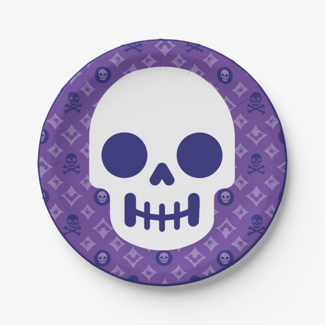 Designer Halloween, Vuitton Skulls Pappteller (Vorderseite)