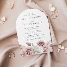 Designer Hochzeitsbogen Blush-Rose und weiße Blume