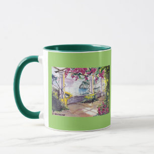 DESIGNER KAFFEE-TASSE - "BALKON DER WEINE" - KÜNST TASSE