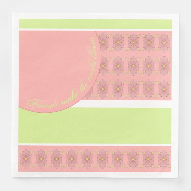 Designer Large Paper Dinner Napkins Serviette (Vorderseite)