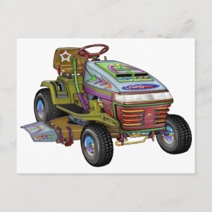 Designer Lawnmower Postkarte