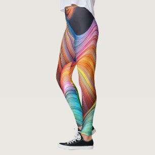 Designer-Leggings mit ausgefallenem Muster Leggin Leggings