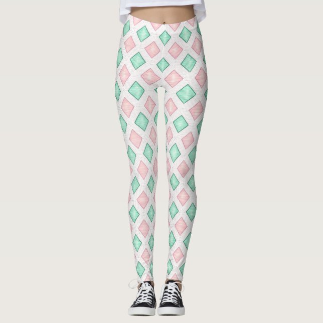 Designer-Leggings mit ausgefallenem Muster  Leggin Leggings (Vorderseite)