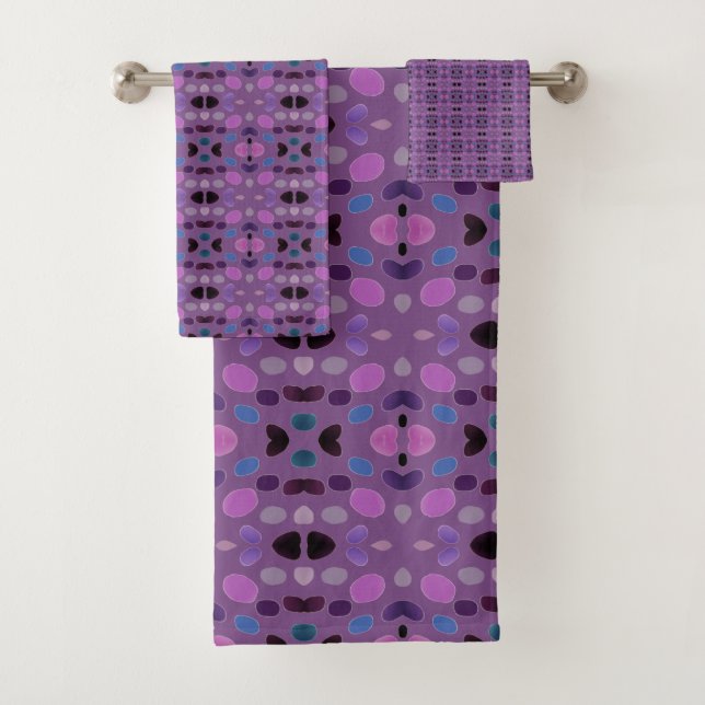 Designer Lila Handtuch Set (Insitu)