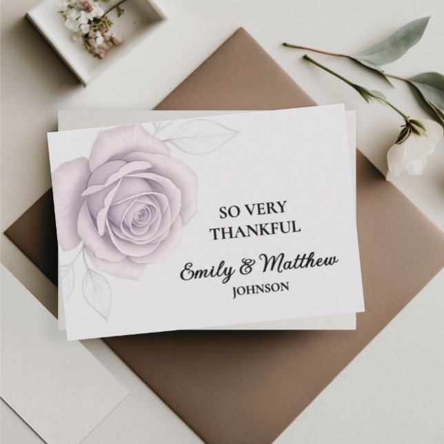 Designer Lila Rose Danke Karte (Von Creator hochgeladen)