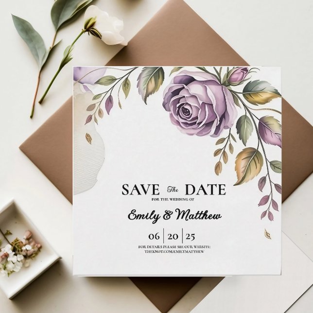 Designer-Lila Rose Save the Date (Von Creator hochgeladen)