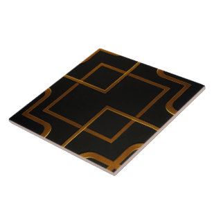 Designer Liquid Gold Schwarz Monochrom Home Rückwa Fliese