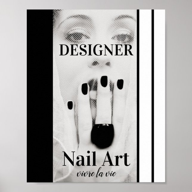 Designer-Mode-Fingernagel-Kunst Poster (Vorne)