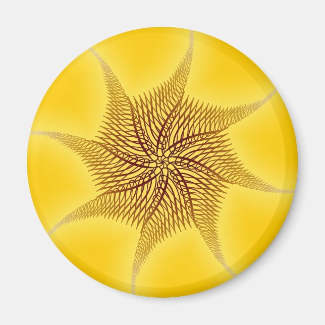 Designer Motif: Abstraktes Muster Magnet (Vorne)