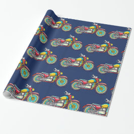Designer Motorrad Wrapping Paper Geschenkpapier