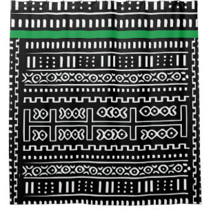 Designer Mudcloth Duschvorhang