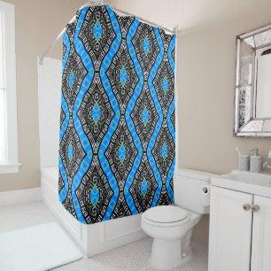 Designer Mudcloth Duschvorhang