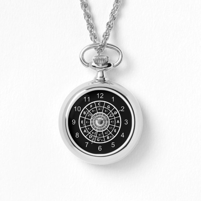 Designer-Musikkreis mit fünftel Uhren (Vorderseite)