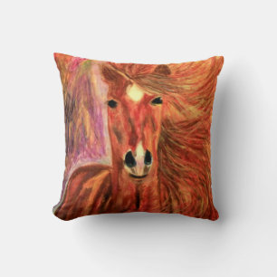 DESIGNER-PFERD-WURF-KISSEN - WESTERN-DESIGN-GESCHE KISSEN