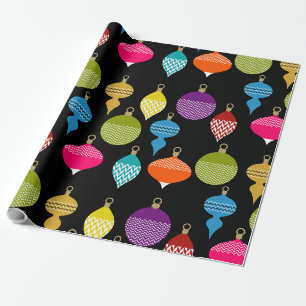 Designer Retro-Weihnachtsdekorationskugel Geschenkpapier