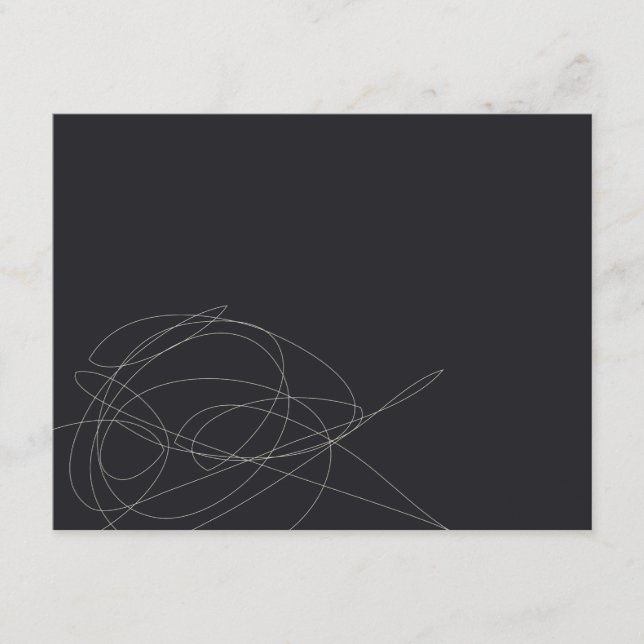 DESIGNER SCRIBBLE Nr. 2 Persönliche Schreibmaschin Mitteilungskarte (Vorderseite)