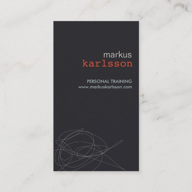 DESIGNER SCRIBBLE Nr. 2 Visitenkarte (Vorderseite)