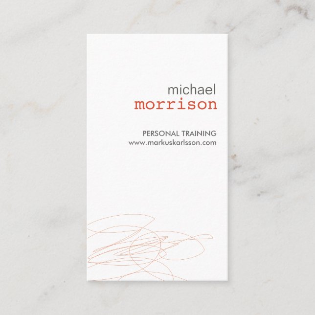 DESIGNER SCRIBBLE Nr. 3 Visitenkarte (Vorderseite)