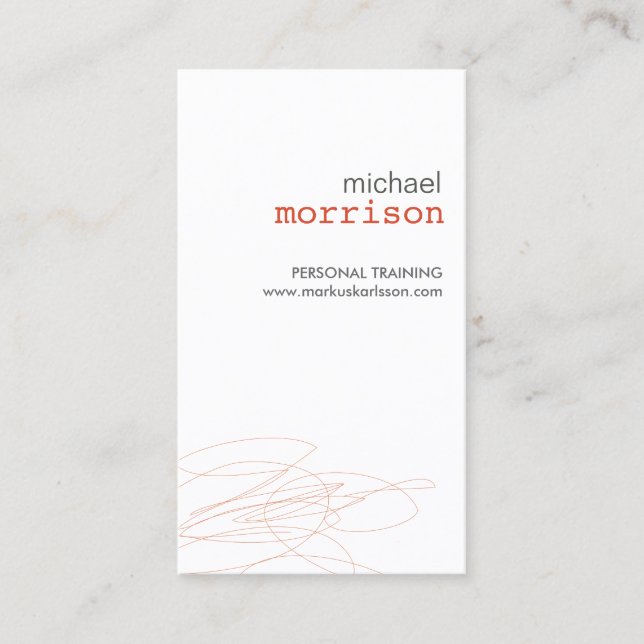 DESIGNER SCRIBBLE Nr. 3 Visitenkarte (Vorderseite)