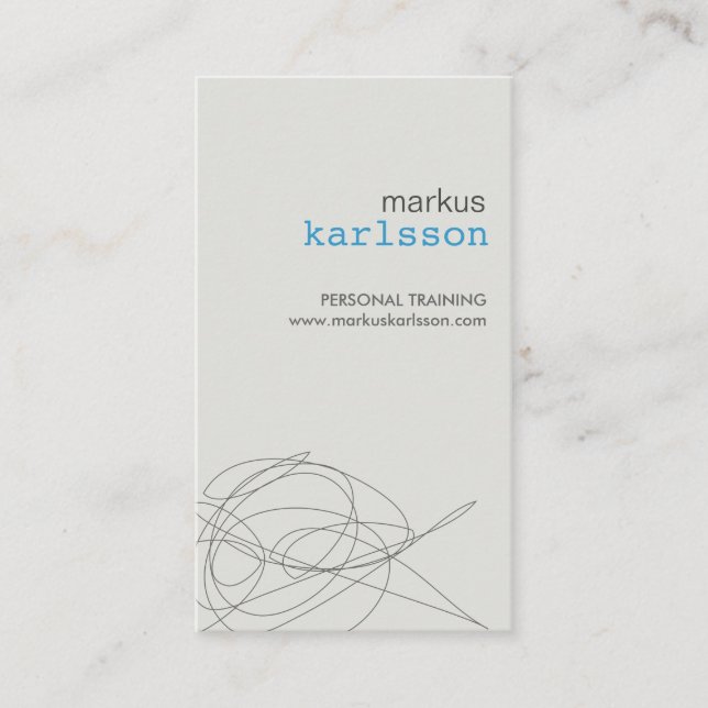 DESIGNER SCRIBBLE Nr. 4 Visitenkarte (Vorderseite)