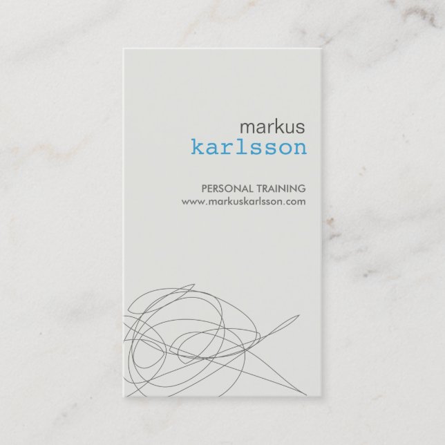 DESIGNER SCRIBBLE Nr. 4 Visitenkarte (Vorderseite)