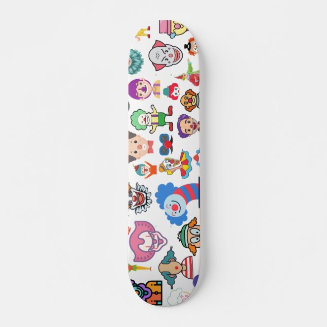 Designer Skateboard Deck Clowncore Weirdcore (Vorne)
