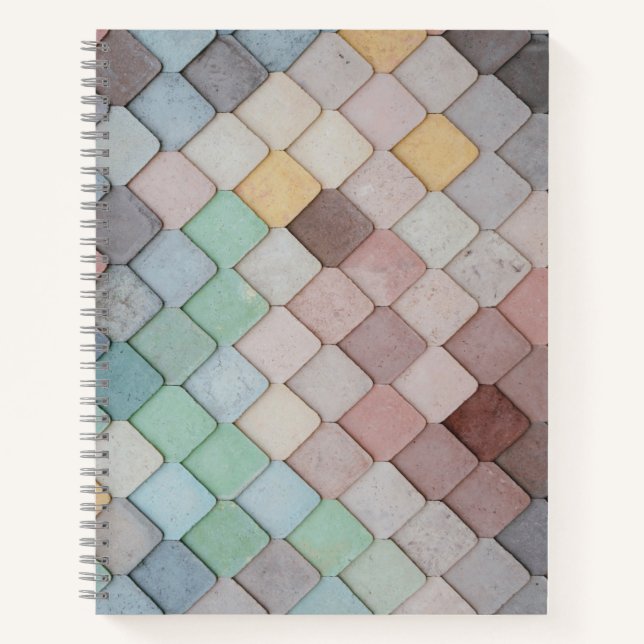 Designer Spiral Tile Notebook Notizbuch (Vorderseite)