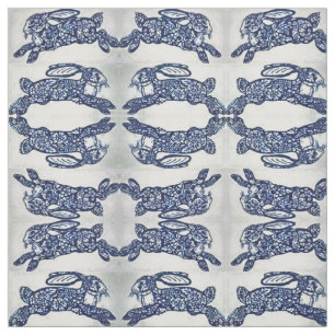 Designer-Stoff für Blauweiße orientalische Kanin Stoff