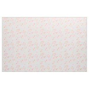 Designer-Stoffe - Rosa Blume & Off White - Geschen Stoff