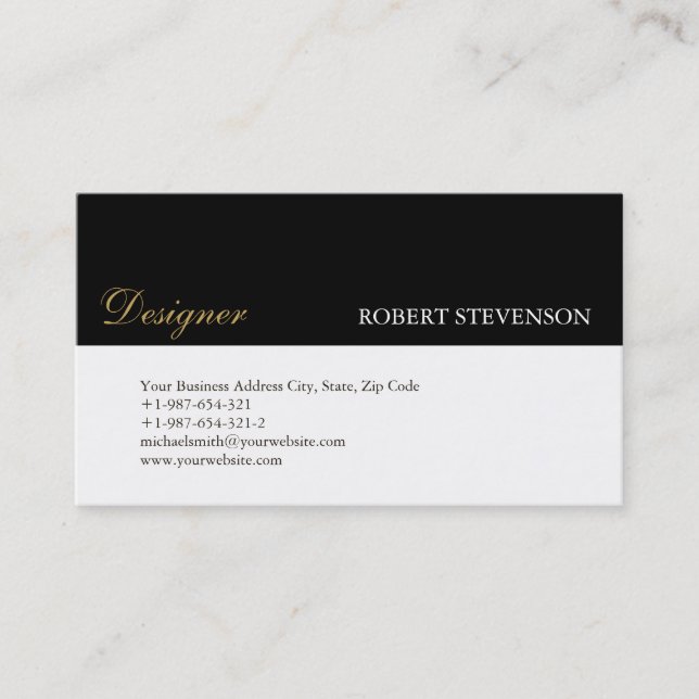 Designer Stylist Makeup Artist Business Card Visitenkarte (Vorderseite)