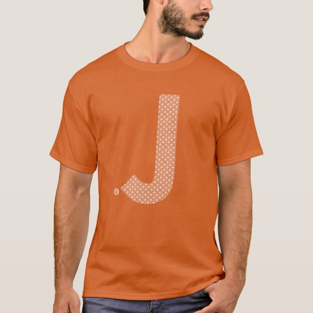 Designer-T - Shirt des Buchstabe-J (er oder (Vorderseite)