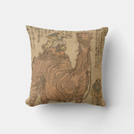 Designer Throw Pillow - Man on Camel Kissen