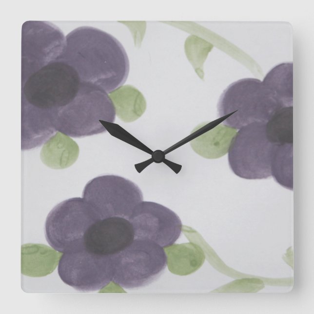 Designer-Uhr Quadratische Wanduhr (Vorderseite)