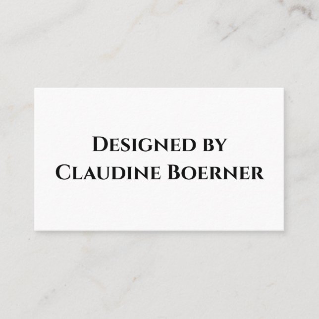 Designer Visitenkarte (Vorderseite)