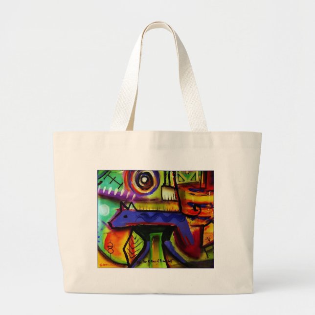 Designer-Vorlagen-Kunst Jumbo Stoffbeutel (Vorne)